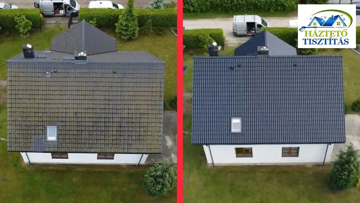 Tetőtisztítás, moha eltávolítás